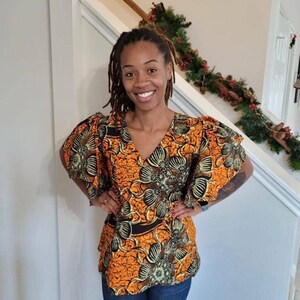 Vêtements africains pour femmes haut ankara chemisier africain imprimé Ankara Vêtements africains robe africaine