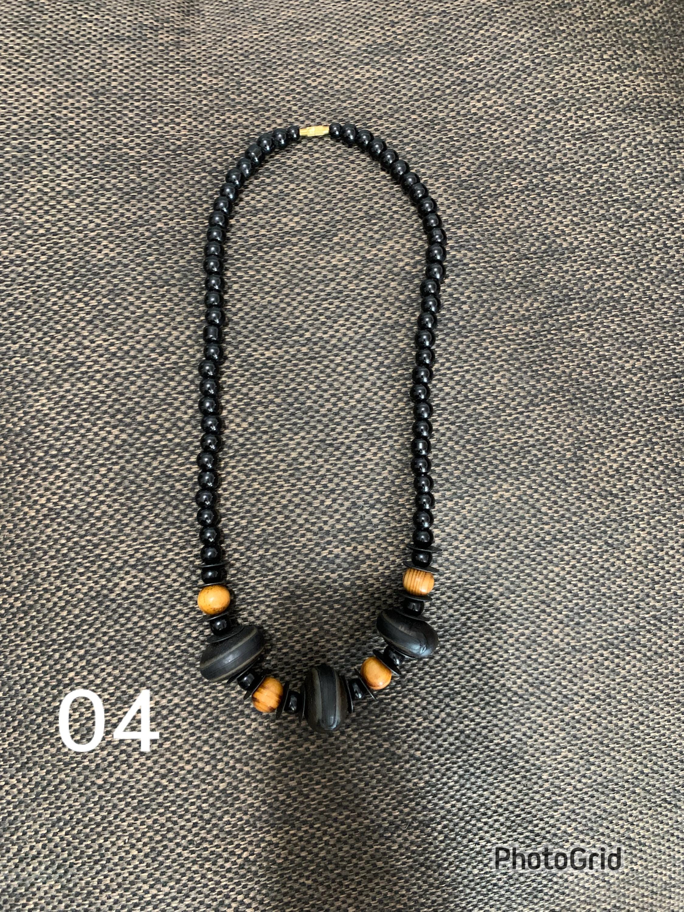 ヴィンテージ アフリカ製 ハンドメイド ネックビーズ ユニセックス 