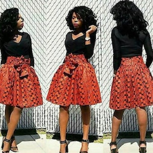 On sales African clothing for women African ankara skirts knee length skit African attire African fashion ankara fabric