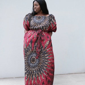 African clothing for women Ankara dress long maxi Ankara print African dress  African clothing African attire African party  dress
