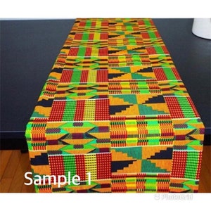 African print table runner Ankara table runner kitchen decor dining table decor double sided