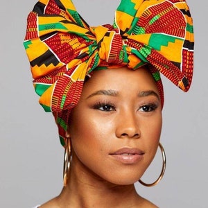African print Ankara kente hair wrap african print head wrap cap african attire african hairwear