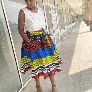 African clothing for women African ankara skirts knee length skit African attire African fashion ankara fabric