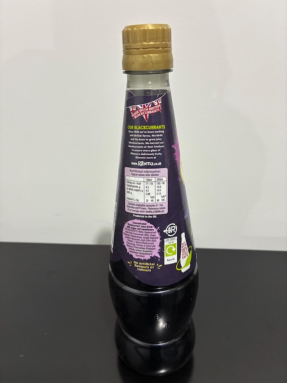 Ribena Blackcurrant Juice 850ml - Etsy Ribena Blackcurrant Juice 850ml - Etsy