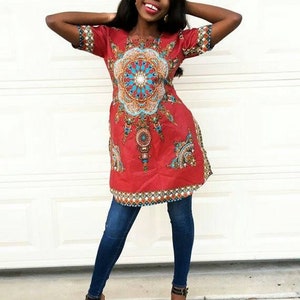 African clothing women ankara bold print summer top short sleeve fitted  African fashion dashiki top African fashion African style