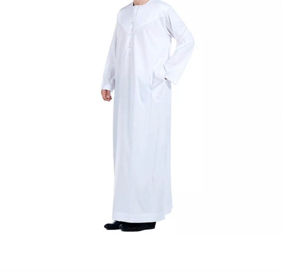 Men White Those Arabic Islamic Clothing Men Jalabiya Jubba Disdash Kaftan  Muslim Men Wear -  Canada