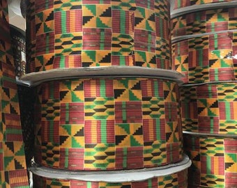 African print ribbon african Ankara kente 3 yards ribbon Ankara ribbon kente ribbon african clothing African print