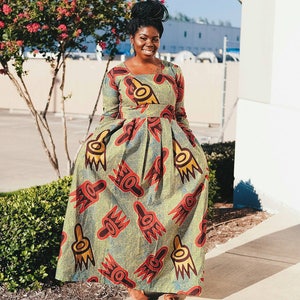 African Clothing for Womenankara Print Women Ankara Long Sleeve Full ...