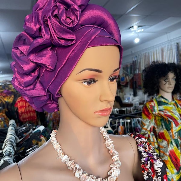 African auto gele ready to wear African hair wrap