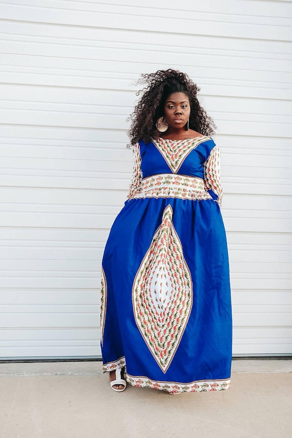 knee length dresses for ladies Adesua African Print Dress main image 1