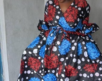 Vestido africano para mujer ankara kente Vestido con vestido africano Moda africana Ropa africana