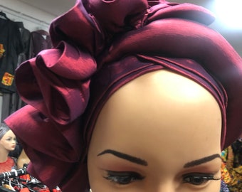 African auto gele ready to wear African hair wrap