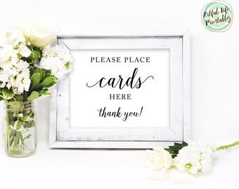 Card Box Sign Etsy