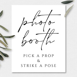 Photo Booth Printable Sign Wedding Photobooth Printable - Etsy