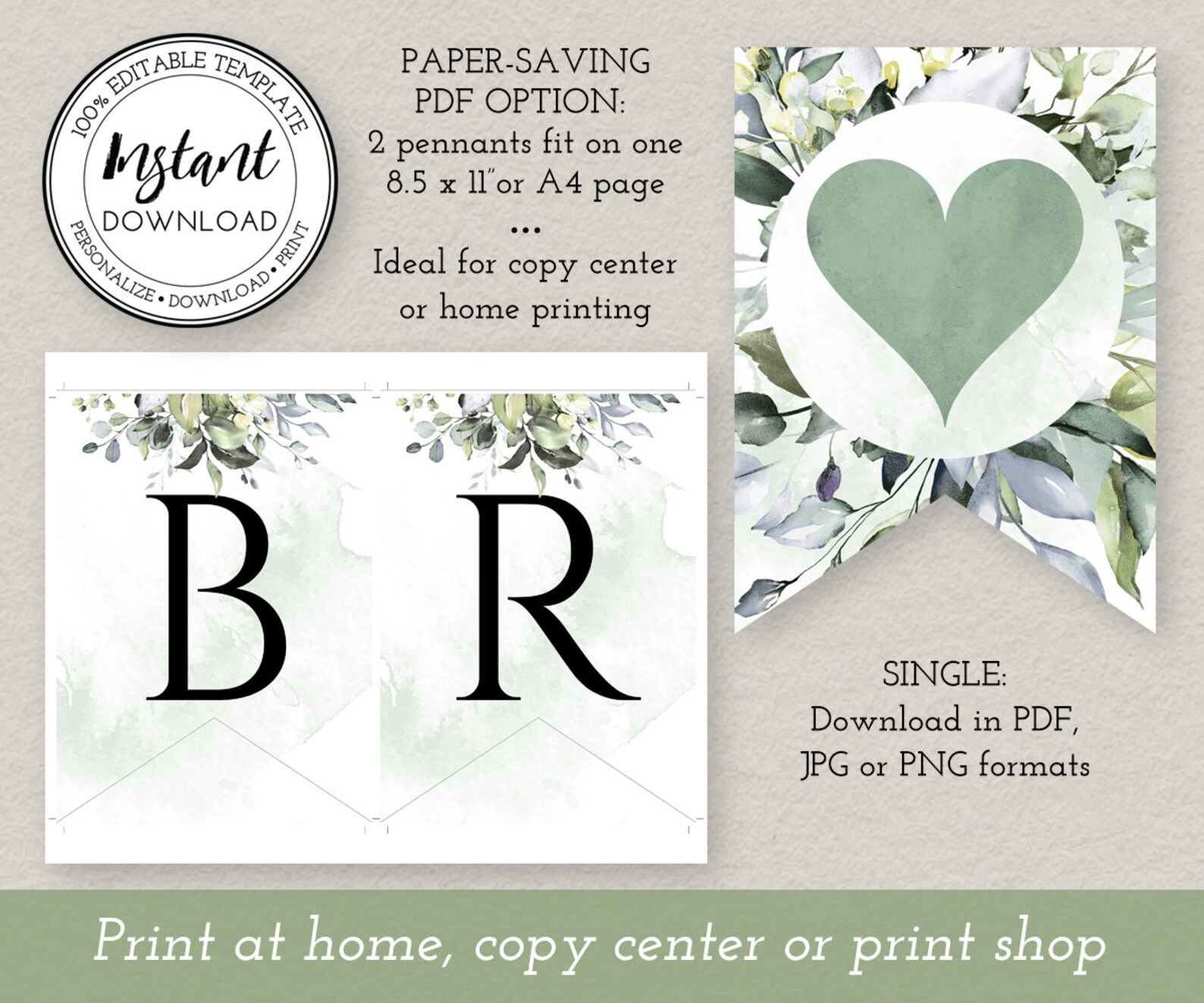 Bridal Shower Banner Printable Bridal Shower Decorations - Etsy