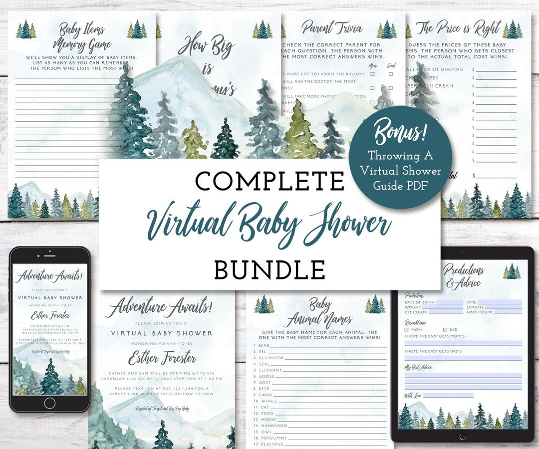 Virtual Baby Shower Games, Gifts and Decorations