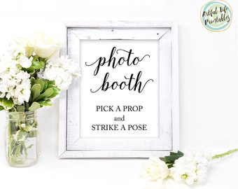 Photo Booth Sign Download, Photo Booth Sign, Printable Photo Booth Sign, Wedding Photo Booth Sign, Photobooth Sign, Wedding Signs, W101