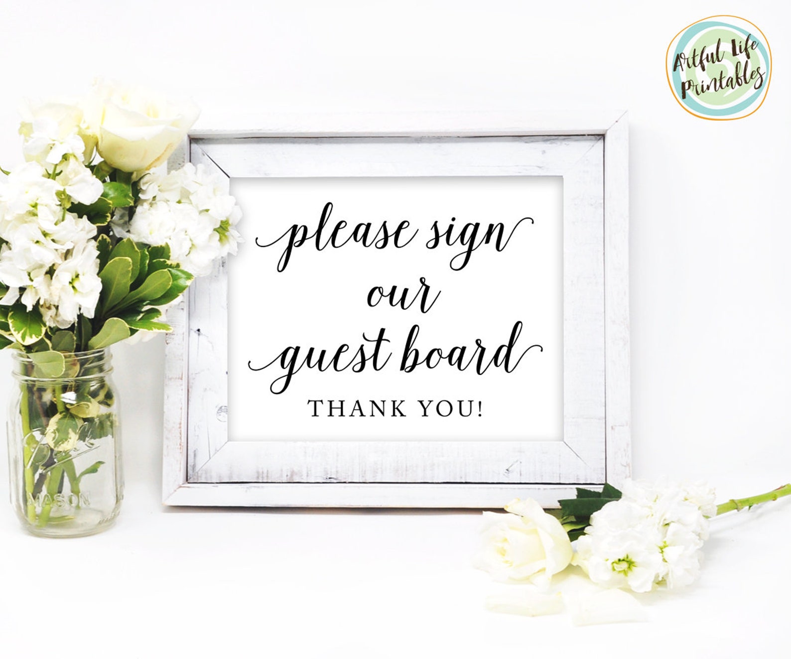 Wedding Guest Board Sign Please Sign Our Guest Board Etsy