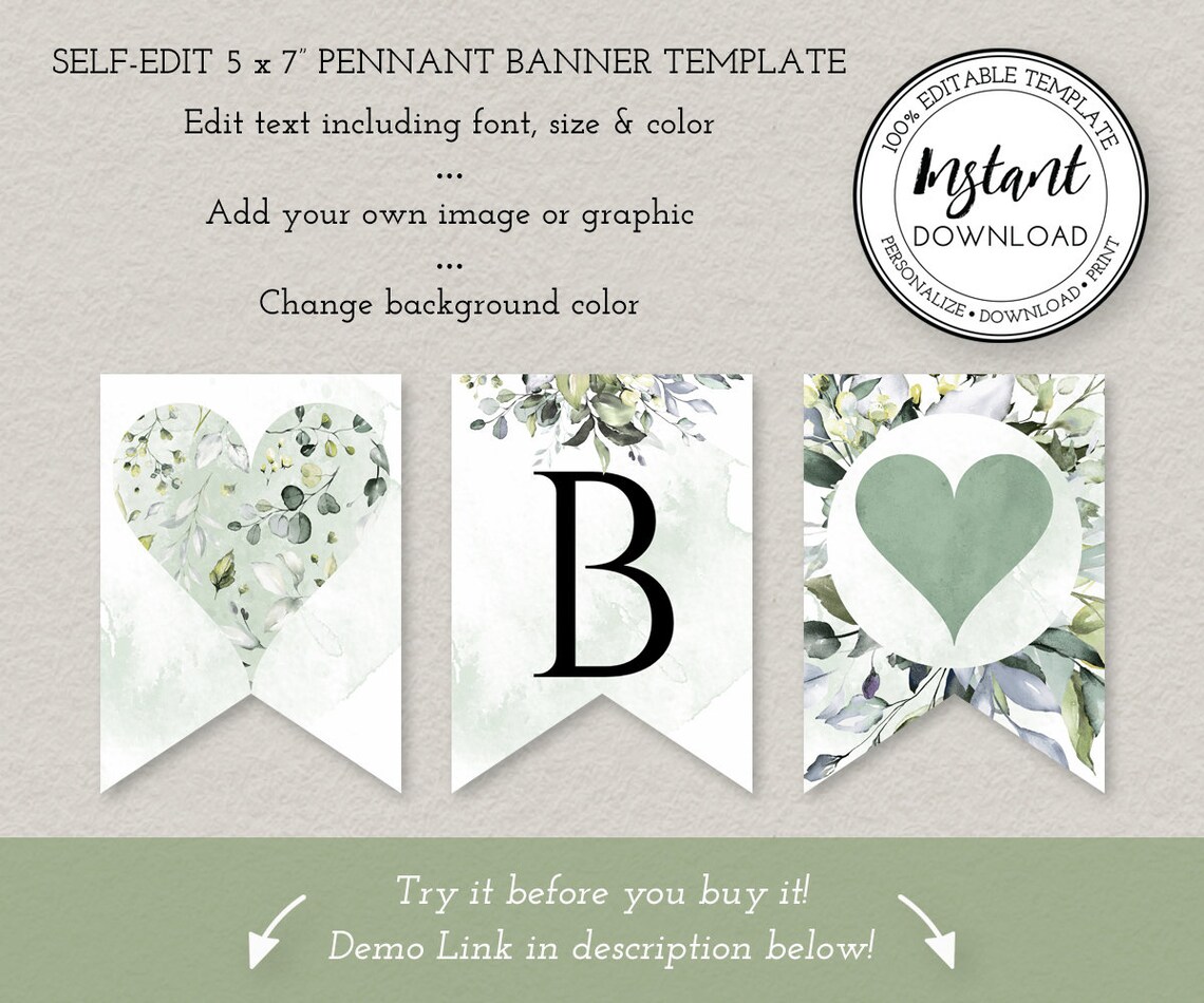 Bridal Shower Banner Printable Bridal Shower Decorations - Etsy