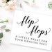 Wedding Flip Flops Sign, Flip Flops Sign, Flip Flops Wedding Printable ...