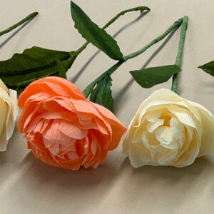 Crepe Paper Peony Bouquet, Assorted Colors, Summer Bridal Centerpiece