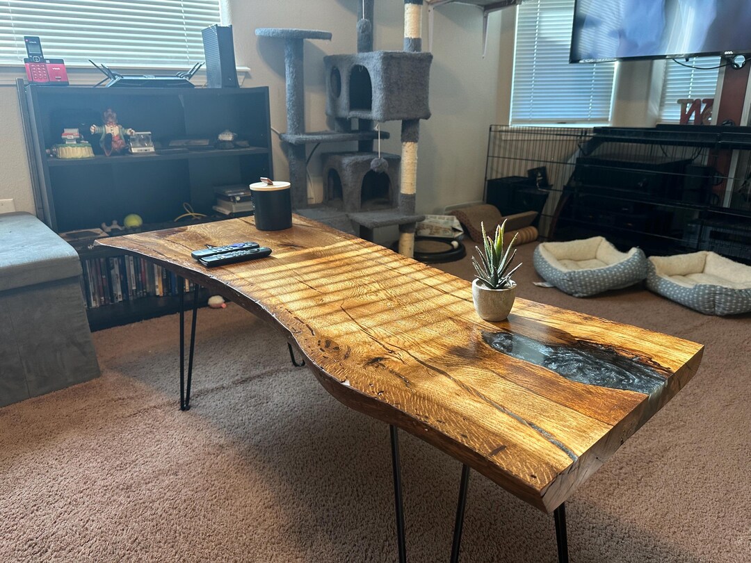 Live Edge Epoxy Coffee Table - Etsy