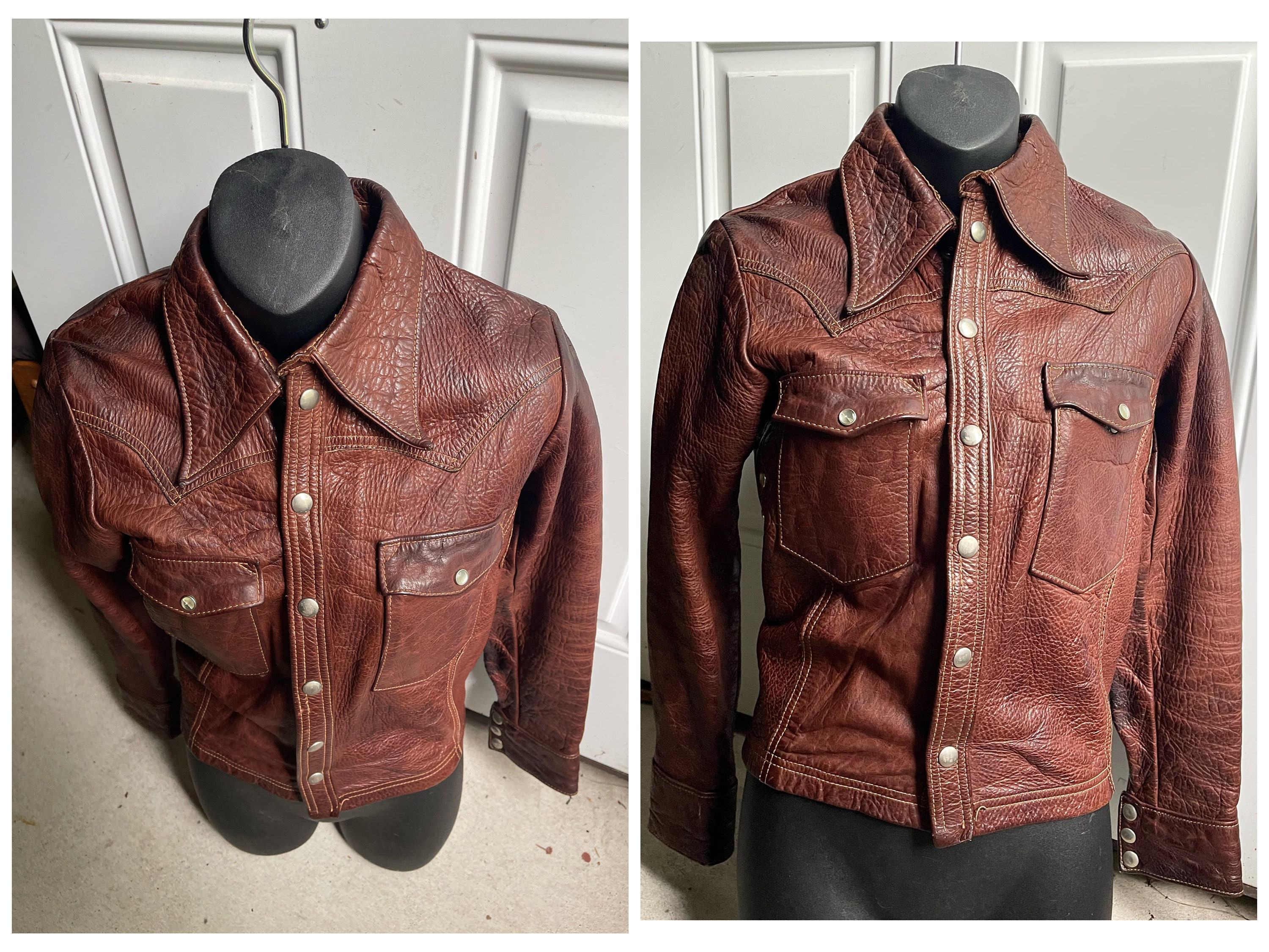 East West Musical Instruments 　metro　メトロ East West Musical Instruments Leather Jacket Trucker Hippy