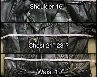 Rare 50s 60s Langlitz Columbia Leather Jacket Petite Ladies Large