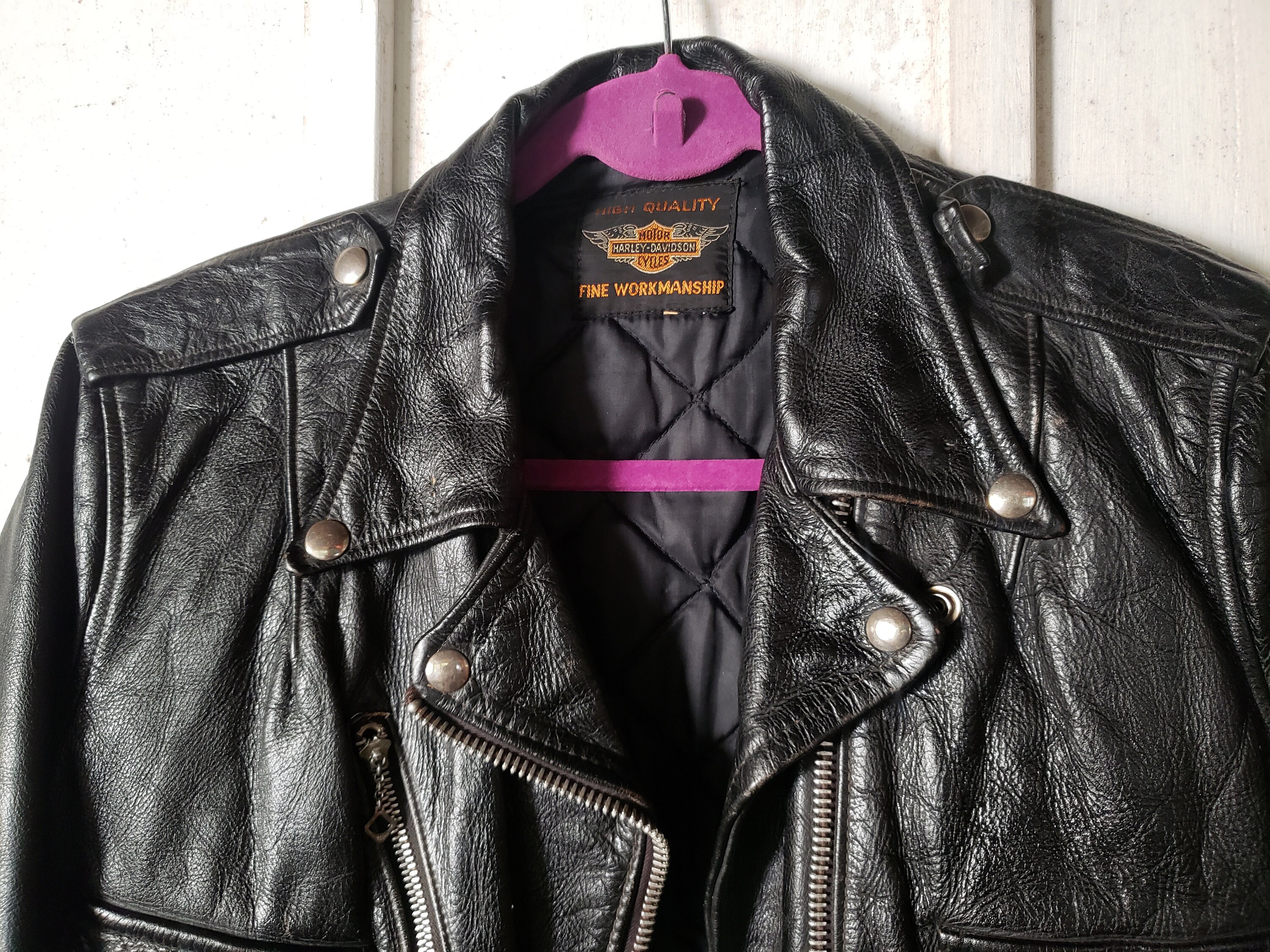 ジャケット・アウター 50s vintage jacket 50s Era Vintage Harley Davidson Cycle Queen Leather Jacket