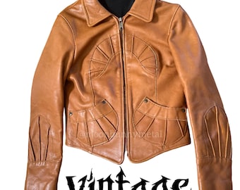 ヴィンテージ Langlitz leathers Cascade 70s 60s Vintage Langlitz Leathers Cascade Biker Leather Jacket S/M Black