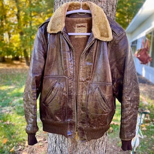 40s Aviator Jacket - Etsy