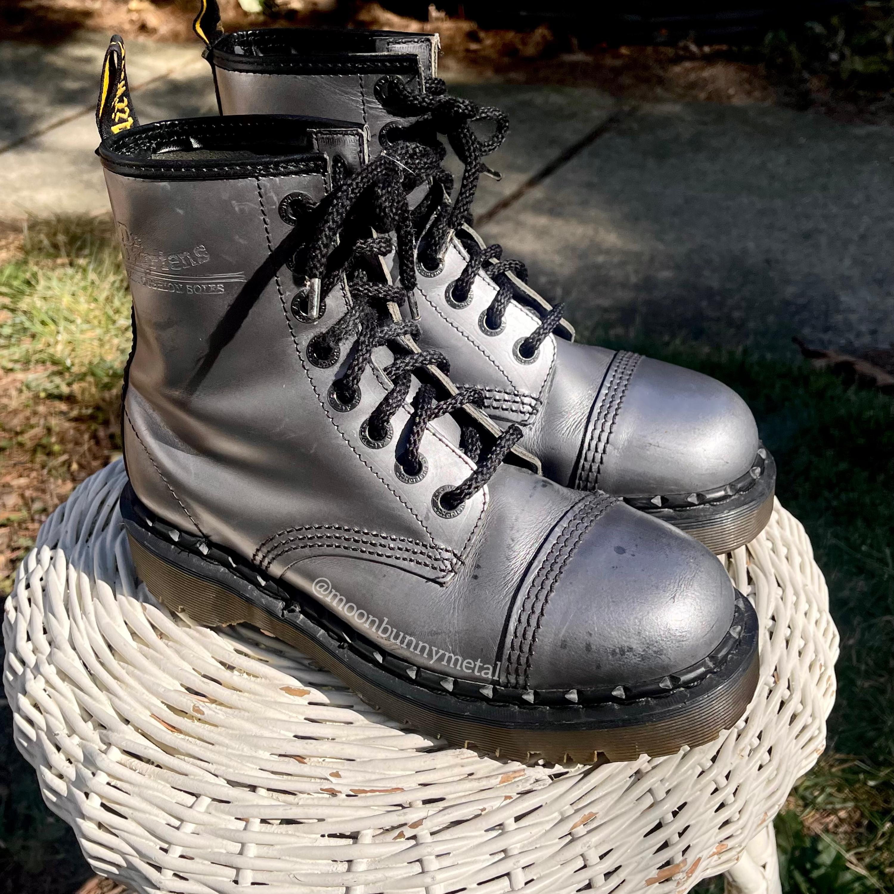 Bottes Dr. Martens 1460 Vintage Made In England - Taille UK 7 (EU 40) - Noir - Occasion