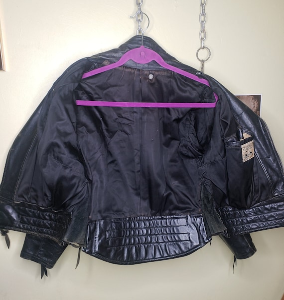 Rare 50s 60s Langlitz Columbia Leather Jacket Pet… - image 7