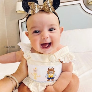 DISNEY-tocado de Minnie Mouse para niña, diadema de felpa con orejas de  Mickey, bandas para el pelo, Aro para la cabeza de princesa, juguetes para  niños, regalo de cumpleaños