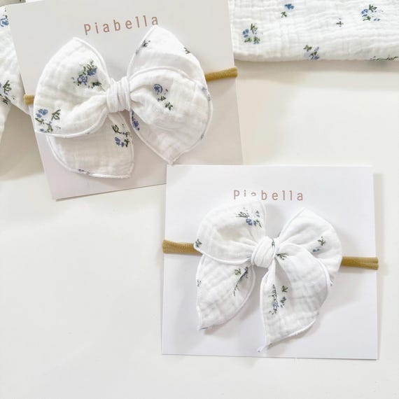 Windflower Fable Bow. Trendy Bow. Floral Bow. Fable bow for girl. Fable bow for mom. Floral Hair Bows. Spring Fable Bow.
