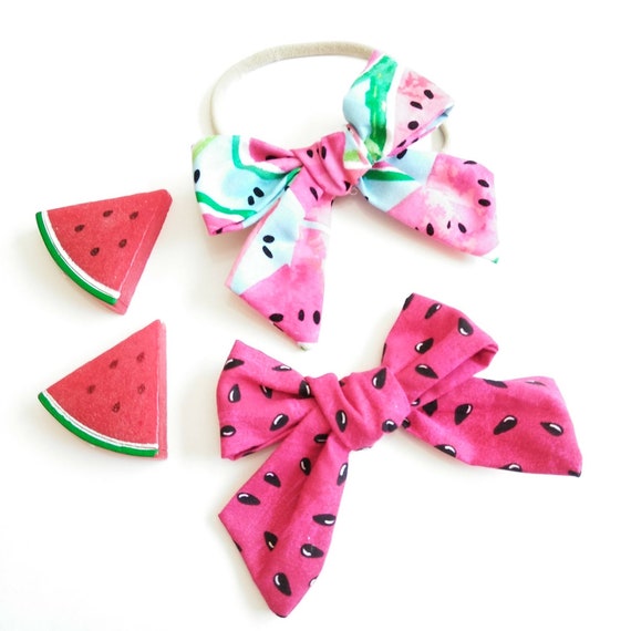 watermelon baby headband