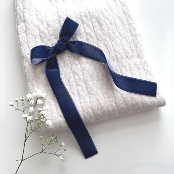 Velvet Ribbon Bow. Velvet Bow. Velvet Bow Long Tail. Christmas Ribbon Bow. Long Velvet Bow. Women's Long Tail. Blue Velvet Bow. Navy Blue.