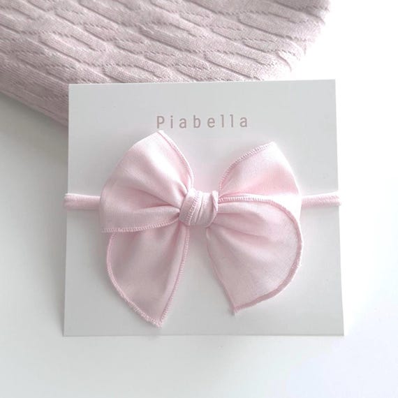 Solid Bow.  Pink Fable Bow. Toddler Hair Bow. Fable baby headband. Neutral Bows. Trendy bow. Girl Bow. Boho Bow. Baby Bow. Dog Bow.