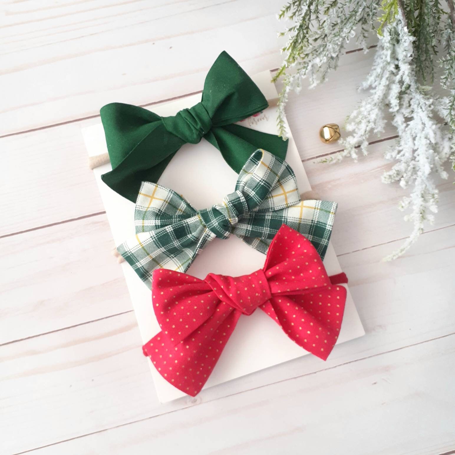 christmas headband baby girl