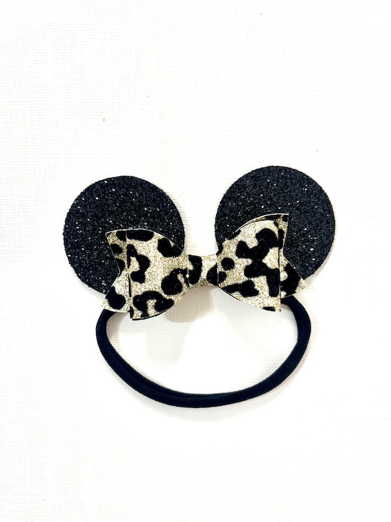 Minnie Ears Headband. Leopard Minnie Mouse Ears. Mouse Ears Headband. Nylon Headband. Disney Minnie Ears. Baby Girl Head Bow.