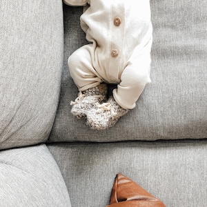Crochet Pattern // Chunky Baby Booties // Unisex // Modern Crochet // Instant Download