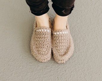 NEW Crochet Pattern // ADULT Leather Loafers // Unisex // Modern Crochet // Instant Download