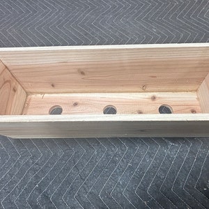 Cedar Planter Outdoor Handmade Planter Food Safe Cedar perfect housewarming gift perfect gardener gift