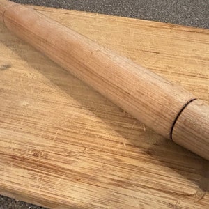 Wooden Rolling Pin French Rolling Pin Hand Turned Maple Rolling Pin Housewarming Gift For Friend