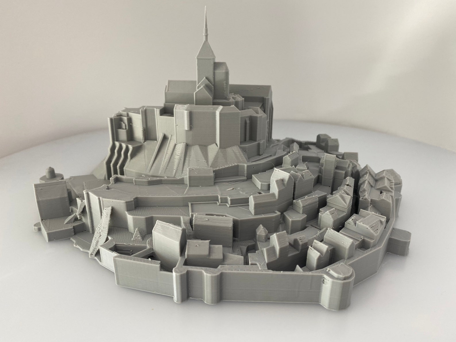 Mont St. MIchel Castle in France 3D Printed Etsy