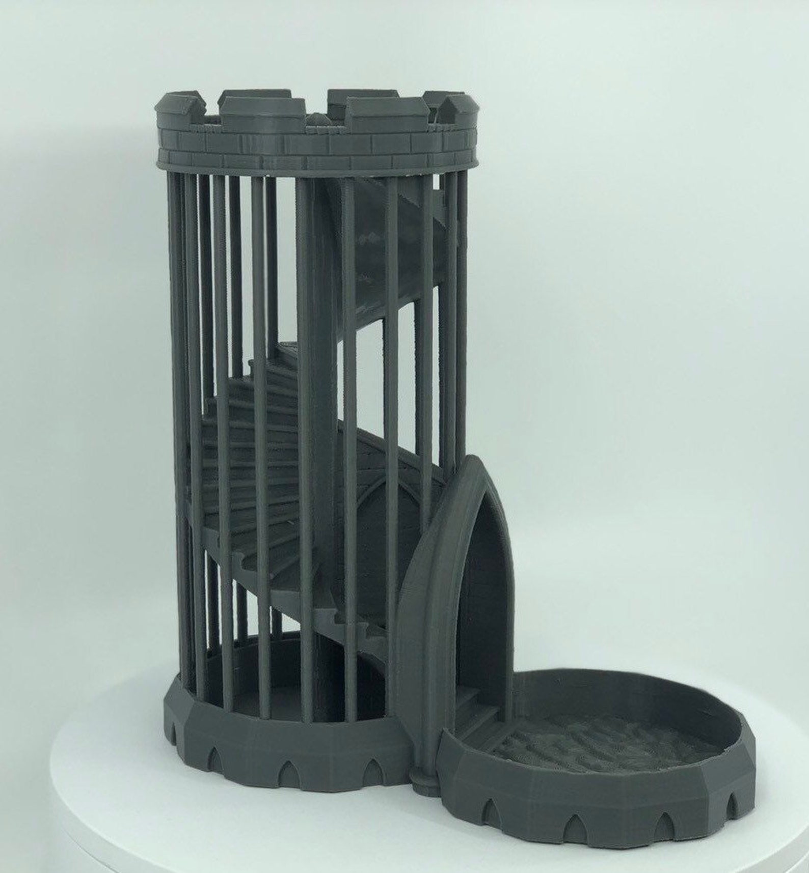 Dice Tower3d Printedincludes Built in Catch Tray Etsy