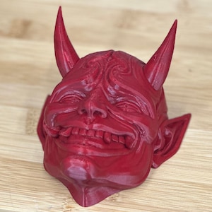 Oni- Devil - 3D Printed Desk or Wall Sculpture