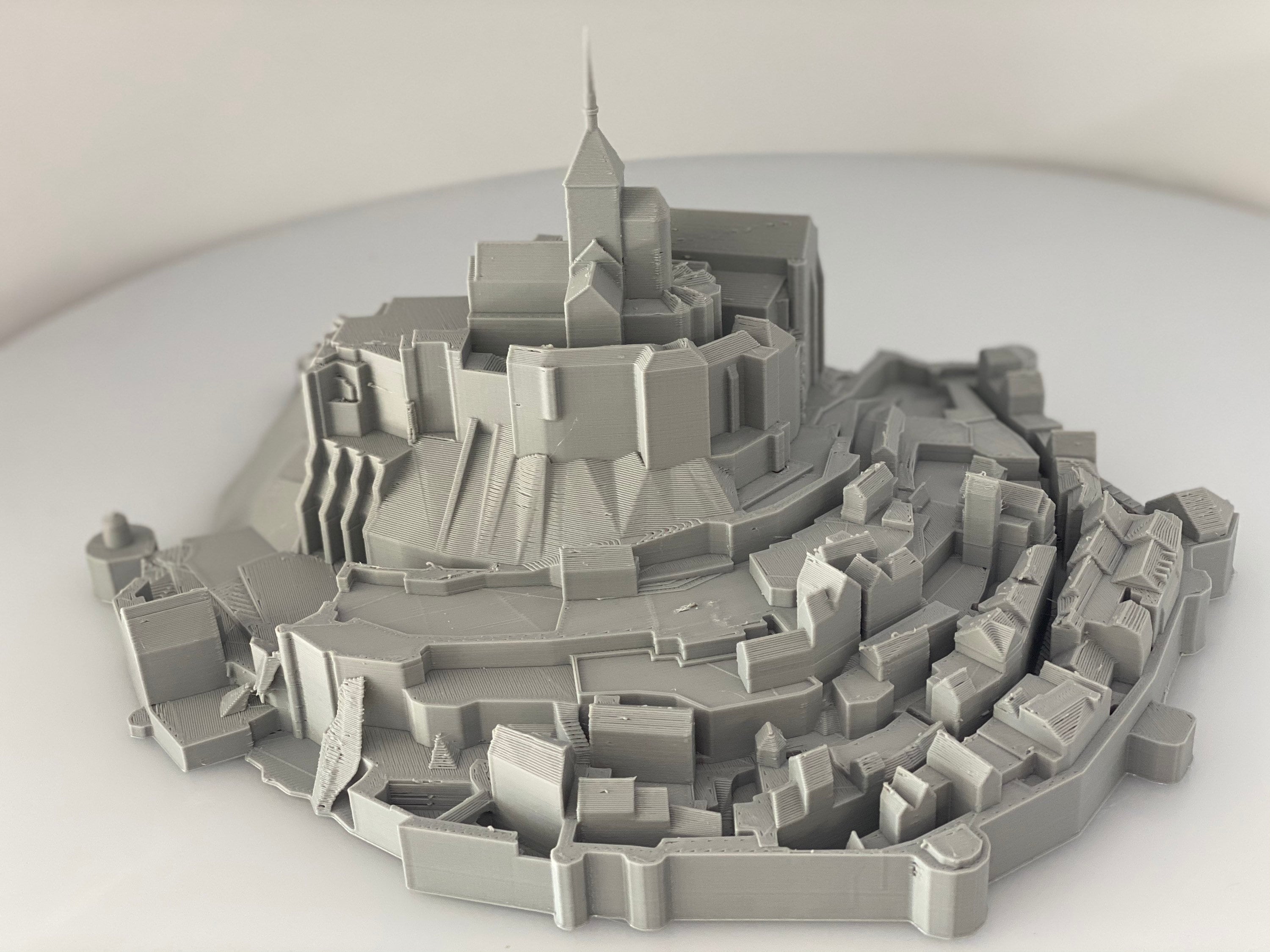 Mont St. MIchel Castle in France 3D Printed Etsy
