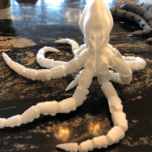 Octopus- 3D printed - articulated (floppy joints)