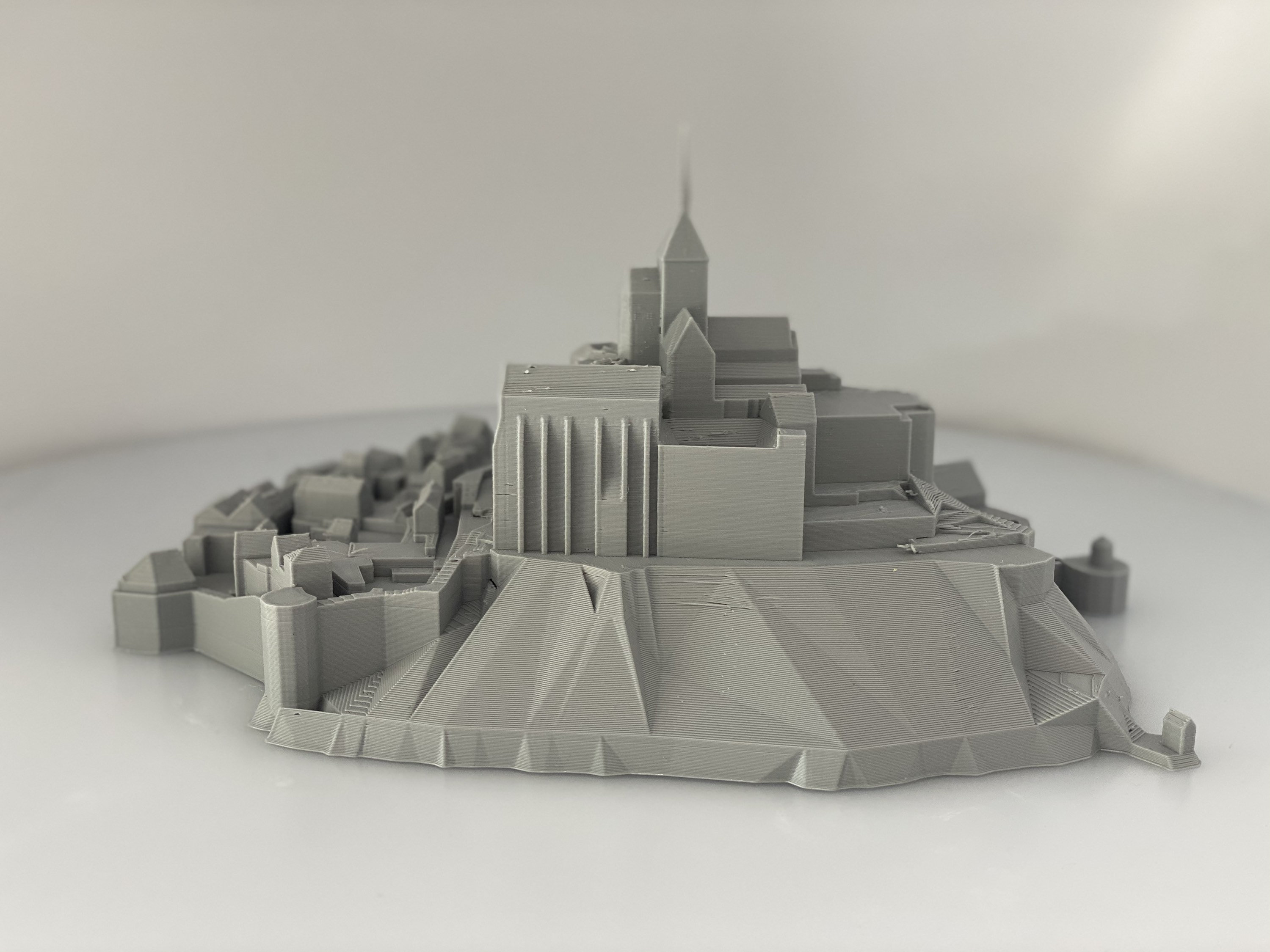 Mont St. MIchel Castle in France 3D Printed Etsy